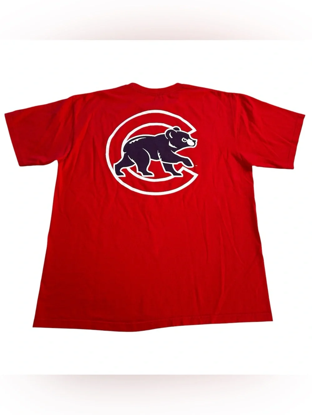 Vintage Nike Team Chicago Cubs MLB Men’s Center Swoosh T-Shirt Y2K Red size M